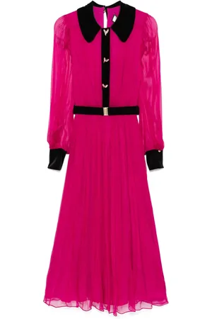 NISSA Robe mi-longue à taille ceinturée