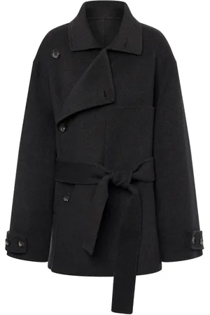 Serafini Manteau en laine à boutonnière croisée