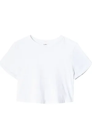 RE/DONE T-shirt crop à manches courtes
