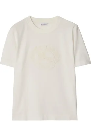 Burberry T-shirt en coton à logo brodé