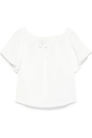 MONNALISA Blouse à boutons ornés de cristaux
