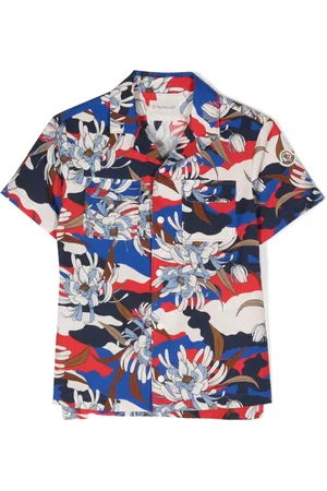 Moncler Chemise en coton à fleurs