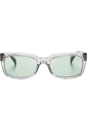 Dunhill Lunettes de soleil rectangulaires à design transparent