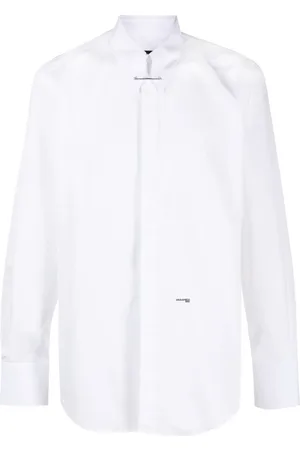 Dsquared2 Chemise en coton à logo imprimé