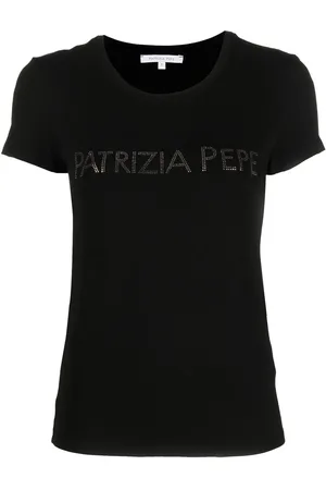 Patrizia Pepe T-shirt à logo strassé