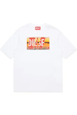 Diesel T-shirt en coton à patch logo
