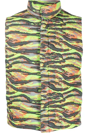 ERL Gilet matelassé à motif camouflage