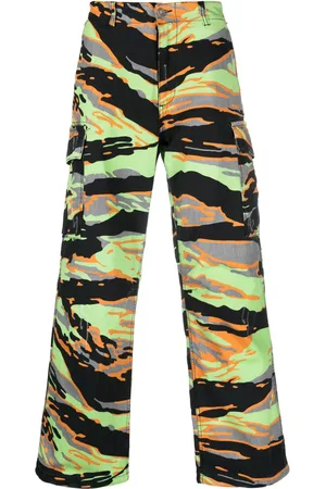 ERL Pantalon cargo à imprimé graphique