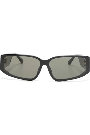 Linda Farrow Lunettes de soleil Senna à monture rectangulaire