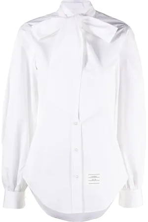Thom Browne Chemise en popeline à nœud oversize