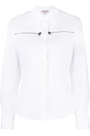 Alexander McQueen Chemise à détail zippé