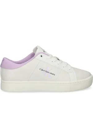 Calvin Klein Baskets en cuir à logo embossé