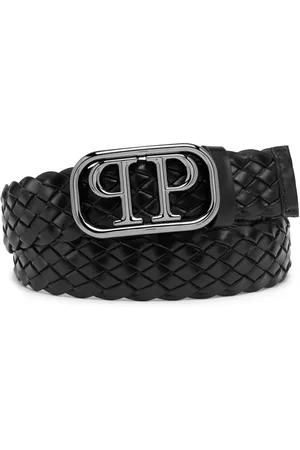 Philipp Plein Ceinture en cuir à boucle logo
