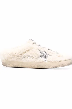 Golden Goose Chaussons Super-Star à effet usé