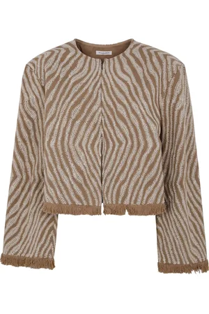 By Malene Birger Veste à imprimé zèbre
