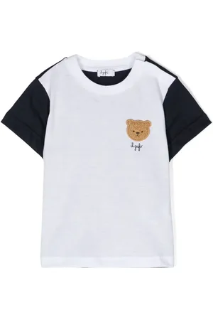 Il gufo T-shirt en coton à logo pailleté