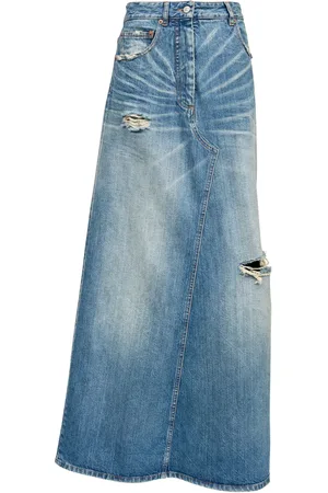 Maison Margiela Jupe mi-longue à patch logo