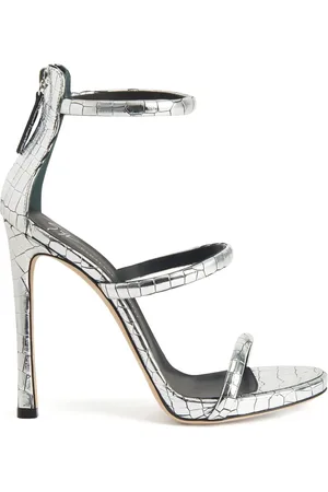 Giuseppe Zanotti Sandales Harmony 120 mm à effet métallisé