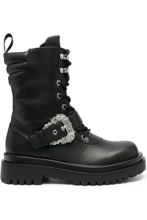 VERSACE Bottes Drew à boucle baroque