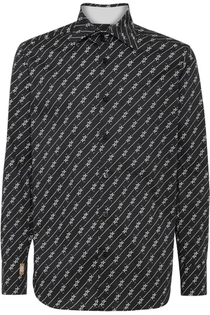 BILLIONAIRE Chemise en coton à motif monogrammé