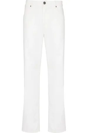 Balmain Jean droit à logo brodé