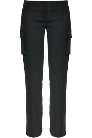 MISBHV Pantalon droit à fines rayures