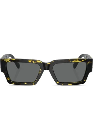 VERSACE Lunettes de soleil rectangulaire à logo