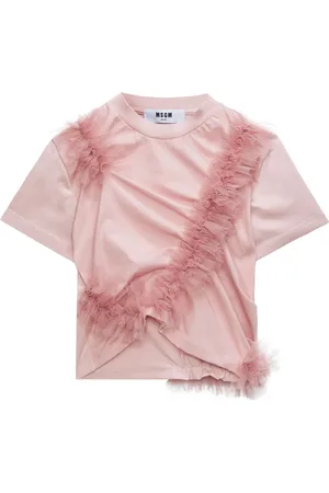 Msgm T-shirt froncé à volants