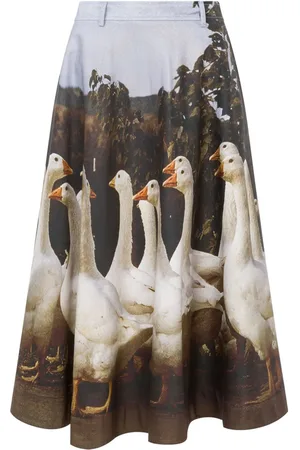 Moschino Jupe mi-longue à imprimé graphique