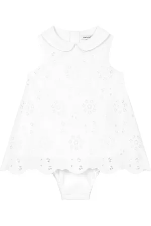 Dolce & Gabbana Ensemble robe en coton à broderie anglaise