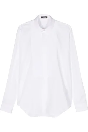 VERSACE Chemise en coton à empiècements contrastants
