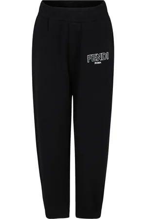 Fendi Pantalon de jogging en coton à logo imprimé