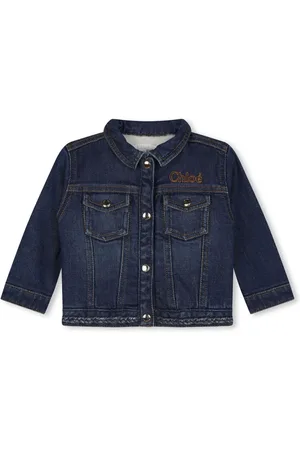 Chloé Veste en jean à logo brodé
