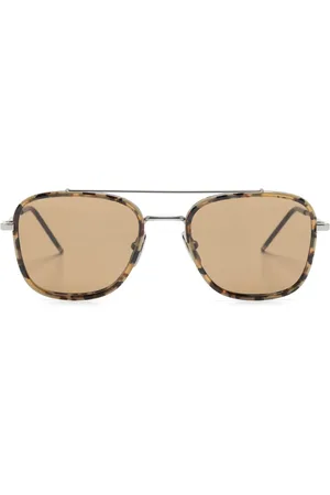 Thom Browne Lunettes de soleil à monture pilote