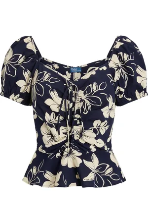 Ralph Lauren Blouse froncée à fleurs