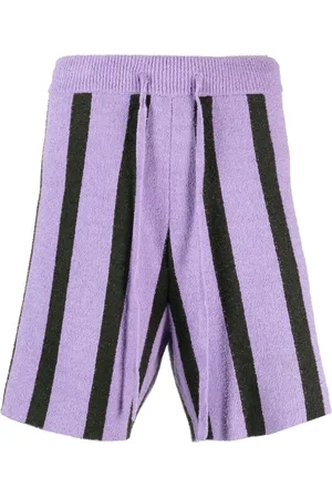 Nanushka Short en tissu éponge à rayures