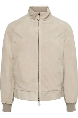 MAN ON THE BOON. Veste zippée en daim