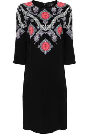 Etro Robe mi-longue à motif cachemire