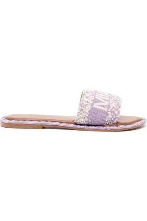 De Siena shoes Sandales en cuir Miami à détails de perles