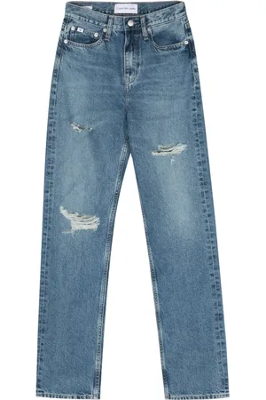 Calvin Klein Jean droit à taille haute