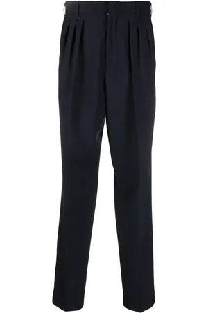 Kenzo Pantalon de costume à design plissé