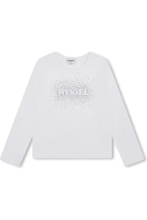 Sonia Rykiel Enfant T-shirt en coton à logo strassé