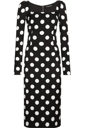 Dolce & Gabbana Robe mi-longue à pois
