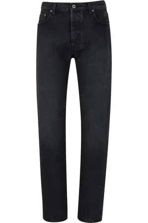 OFF-WHITE Jean cigarette à effet délavé