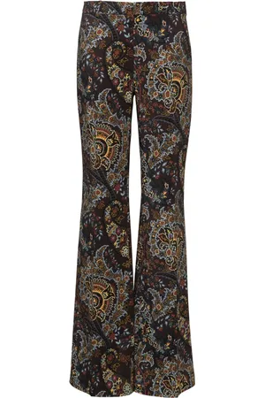 Etro Pantalon évasé à motif cachemire