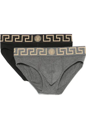 VERSACE Lot de deux slips Greca Border