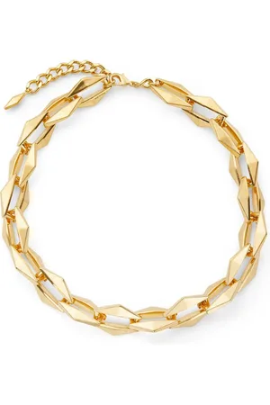 Jimmy Choo Collier en chaîne pavé de diamants