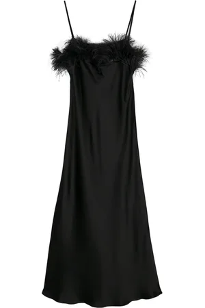 ANTONELLI Robe Ligorio à détails de plumes