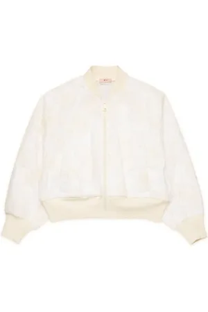 Nº21 Veste bomber à motif en jacquard