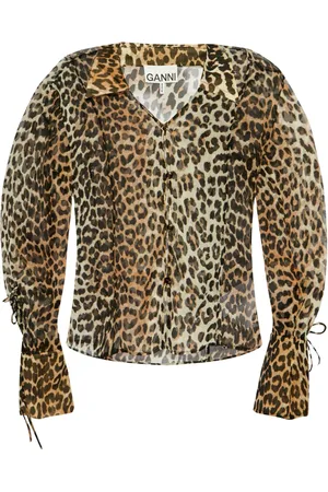 Ganni Blouse à imprimé animalier